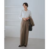 レディハンサムシリーズ ウールライクウエストタックセミワイドパンツ | ROPE' PICNIC | 詳細画像27