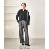 レディハンサムシリーズ ウールライクウエストタックセミワイドパンツ | ROPE' PICNIC | 詳細画像9