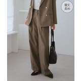 ベージュ系(29) | レディハンサムシリーズ ウールライクウエストタックセミワイドパンツ | ROPE' PICNIC