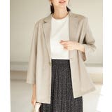 ベージュ(27) | セットアップ対応/麻調シアーライトジャケット | ROPE' PICNIC