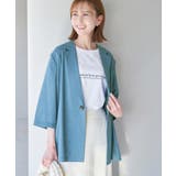 セットアップ対応/麻調シアージャケット | ROPE' PICNIC | 詳細画像18