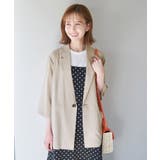 ベージュ(27) | セットアップ対応/麻調シアージャケット | ROPE' PICNIC