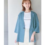 ターコイズ(49) | セットアップ対応/麻調シアージャケット | ROPE' PICNIC
