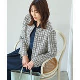 リボンテープツイードフリンジジャケット/セレモニー・通勤対応 | ROPE' PICNIC | 詳細画像9