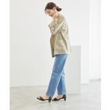 セットアップ対応/麻調シアーノーカラージャケット/接触冷感・UVカット | ROPE' PICNIC | 詳細画像13