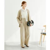 セットアップ対応/麻調シアーノーカラージャケット/接触冷感・UVカット | ROPE' PICNIC | 詳細画像20