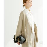 セットアップ対応/麻調シアーノーカラージャケット/接触冷感・UVカット | ROPE' PICNIC | 詳細画像23