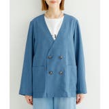 セットアップ対応/麻調シアーノーカラージャケット/接触冷感・UVカット | ROPE' PICNIC | 詳細画像29