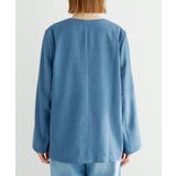 セットアップ対応/麻調シアーノーカラージャケット/接触冷感・UVカット | ROPE' PICNIC | 詳細画像31