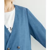 セットアップ対応/麻調シアーノーカラージャケット/接触冷感・UVカット | ROPE' PICNIC | 詳細画像33