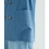 セットアップ対応/麻調シアーノーカラージャケット/接触冷感・UVカット | ROPE' PICNIC | 詳細画像34