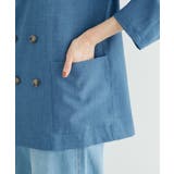 セットアップ対応/麻調シアーノーカラージャケット/接触冷感・UVカット | ROPE' PICNIC | 詳細画像35