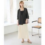 セットアップ対応/麻調シアーノーカラージャケット/接触冷感・UVカット | ROPE' PICNIC | 詳細画像5