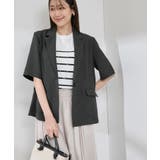 【接触冷感・吸水速乾・防シワ】エフォートレス半袖ジャケット | ROPE' PICNIC | 詳細画像4