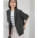 【接触冷感・吸水速乾・防シワ】エフォートレス半袖ジャケット | ROPE' PICNIC | 詳細画像5