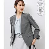 グレー(07) | ノーラペルジャケット 通勤 セットアップ対応 | ROPE' PICNIC