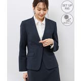 ネイビー(40) | ノーラペルジャケット 通勤 セットアップ対応 | ROPE' PICNIC