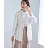 【WEB限定カラー】ツイード金ボタンジレベスト/セレモニー対応・リンクコーデ | ROPE' PICNIC | 詳細画像10 