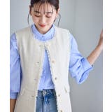 【WEB限定カラー】ツイード金ボタンジレベスト/セレモニー対応・リンクコーデ | ROPE' PICNIC | 詳細画像16 