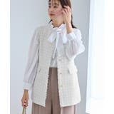 ライトグレー(08) | 【WEB限定カラー】ツイード金ボタンジレベスト/セレモニー対応・リンクコーデ | ROPE' PICNIC