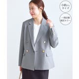 グレー(07) | 【低身長 小柄さんサイズ】クリアツイル金ボタンジャケット セレモニー | ROPE' PICNIC