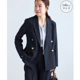 ネイビー(40) | 【低身長 小柄さんサイズ】クリアツイル金ボタンジャケット セレモニー | ROPE' PICNIC