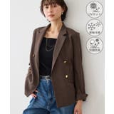 ブラウン(20) | カナパ 金ボタンジャケット/セットアップ対応・UV・抗菌防臭・接触冷感 | ROPE' PICNIC
