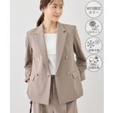 ベージュ系(29) | カナパ 金ボタンジャケット/セットアップ対応・UV・抗菌防臭・接触冷感 | ROPE' PICNIC