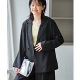 【ちゃんと+かわいい保証】エアリーリネンライク ダブルジャケット 接触冷感 | ROPE' PICNIC | 詳細画像10 
