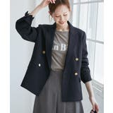 レディハンサムシリーズ ウールライク金ボタンジャケット(半裏地) セットアップ | ROPE' PICNIC | 詳細画像26 