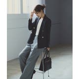 レディハンサムシリーズ ウールライク金ボタンジャケット(半裏地) セットアップ | ROPE' PICNIC | 詳細画像3 