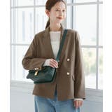 ベージュ系(29) | レディハンサムシリーズ ウールライク金ボタンジャケット(半裏地) セットアップ | ROPE' PICNIC