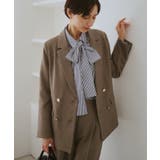 ベージュ系(29) | レディハンサムシリーズ ウールライク金ボタンジャケット 通勤対応 | ROPE' PICNIC