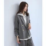 レディハンサムシリーズ ウールライク金ボタンジャケット(総裏地) セットアップ対… | ROPE' PICNIC | 詳細画像12 