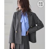 ライトグレー(08) | レディハンサムシリーズ ウールライク金ボタンジャケット(総裏地) セットアップ対… | ROPE' PICNIC