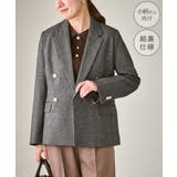 ライトグレー(08) | 【低身長 小柄さんサイズ】レディハンサムシリーズ ウールライク金ボタンジャケット… | ROPE' PICNIC