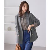 【WEB限定】レディハンサムシリーズ ウールライク金ボタンミドル丈ジャケット(総… | ROPE' PICNIC | 詳細画像10 