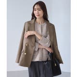 【WEB限定】レディハンサムシリーズ ウールライク金ボタンミドル丈ジャケット(総… | ROPE' PICNIC | 詳細画像19 