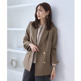 【WEB限定】レディハンサムシリーズ ウールライク金ボタンミドル丈ジャケット(総… | ROPE' PICNIC | 詳細画像24 