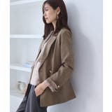 【WEB限定】レディハンサムシリーズ ウールライク金ボタンミドル丈ジャケット(総… | ROPE' PICNIC | 詳細画像25 