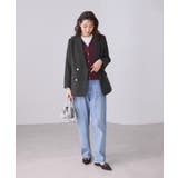 【WEB限定】レディハンサムシリーズ ウールライク金ボタンミドル丈ジャケット(総… | ROPE' PICNIC | 詳細画像3 