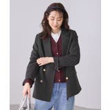 【WEB限定】レディハンサムシリーズ ウールライク金ボタンミドル丈ジャケット(総… | ROPE' PICNIC | 詳細画像5 