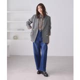 【WEB限定】レディハンサムシリーズ ウールライク金ボタンミドル丈ジャケット(総… | ROPE' PICNIC | 詳細画像9 