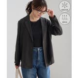 チャコール(06) | ウールライクシアーシャツジャケット/接触冷感・通気性 | ROPE' PICNIC