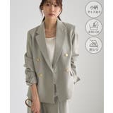 グリーンサブ(35) | 【ちゃんと+かわいい保証】洗えるウーリッシュ ダブルジャケット 低身長 | ROPE' PICNIC