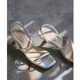 シルバー(93) | ナローストラップキトゥンヒールサンダル | ROPE' PICNIC