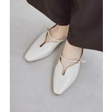 スクエアトゥローヒールストラップシューズ | ROPE' PICNIC | 詳細画像4