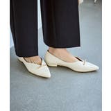 メタルリボンＶカットフラットパンプス | ROPE' PICNIC | 詳細画像4 