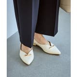 メタルリボンＶカットフラットパンプス | ROPE' PICNIC | 詳細画像5 