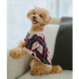 ベージュ(27) | 【DOG】アーガイルニットプルオーバー | ROPE' PICNIC